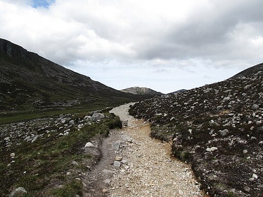 The Carrick Little track ascending towards the Blue Lough - geograph.org.uk - 4543877