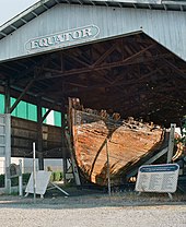 Equator under the open shed in 2014. The Equator.jpg