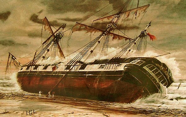 The Wreck of the HMS Buffalo, by G. Jackson