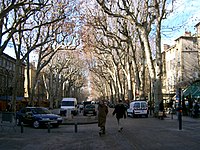 The cours Mirabeau in winter in Aix-en-Provence.jpg