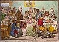 James Gillray's The Cow-Pock—or—the Wonderful Effects of the New Inoculation!, an 1802 caricature of vaccinated patients who feared it would make them sprout cowlike appendages