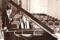 Thierry Malet rehearsals before his jazz piano solo concert at Sheffield - October 1992.