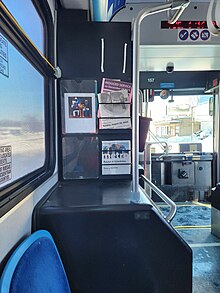 A Picasso painting inside a bus Three Musicians in bus.jpg