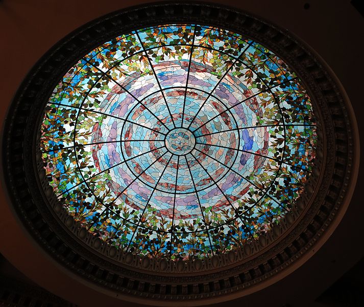 File:Tiffany glass dome, Camino Real Hotel (formerly Hotel Paso del Norte), 1912 .JPG