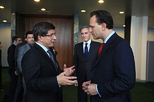 Turkish Foreign Minister Ahmet Davutoglu & Greek Foreign Minister Dimitris Droutsas 1.jpg