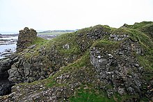 The ruins of Turnberry Castle on the Carrick coast, former seat of the Earls of Carrick Turnberry Castle.jpg