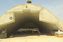 An RQ-1L Predator drone of the 57th Operations Group at a FOB in Afghanistan, 14 February 2002 US Navy 020214-M-7370C-088 UAV.jpg