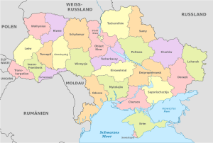 Ukraine, administrative divisions - de - colored.svg