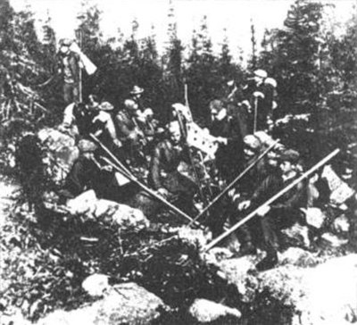 Plastuny on the mountain Chornohora, 1914