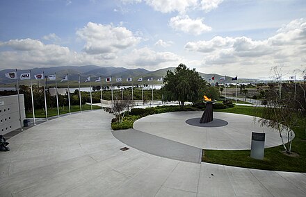 Olympic Training Center, with Lower Otay Reservoir in the background
