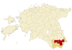 Võru Parish within Võru County.