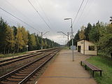 Vecdaugavas pieturas punkta peroni un sliežu ceļi (skats Rīgas virzienā)