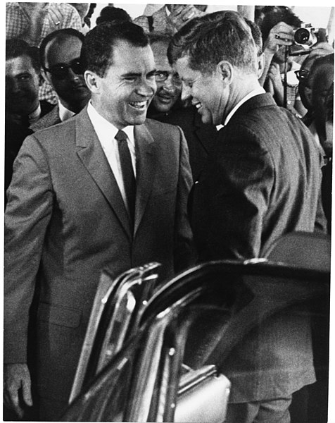 File:Vice President Richard Nixon Welcomes President-Elect John F. Kennedy to Key Biscayne, Florida A10-024-42-44-1 RN.jpg