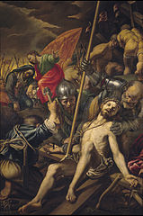 Ristiinnaulitseminen, noin 1575, öljy kankaalle, Museo del Prado, Madrid.