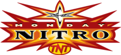 The second and final logo of Monday Nitro, used from April 5, 1999 until its final episode on March 26, 2001. WCW Nitro logo (1999 to 2001).png