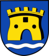 Coat of arms from behind