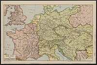 War map of Central Europe