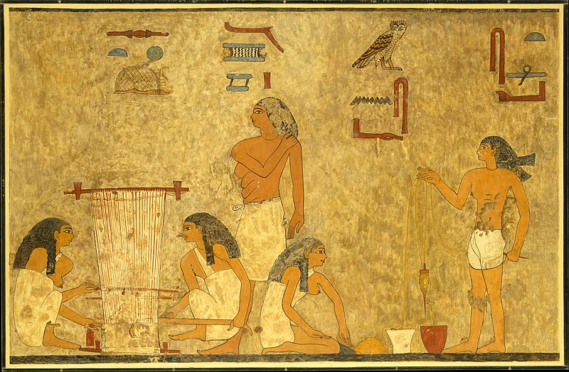 File:Weavers, Tomb of Khnumhotep MET DT204509.jpg