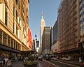 * Nomination West 34th Street with Macy's Herald Square (left) and Empire State Building. --ArildV 06:27, 30 September 2017 (UTC) * Promotion Quality high enough for Q1. It gives me real the feeling that I am walking in this city. --Michielverbeek 06:32, 30 September 2017 (UTC)