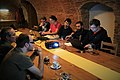 Čeština: Účastníci wikisrazu v restauraci Baroko 20. dubna 2016.