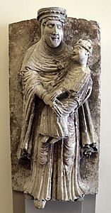 Vierge à l'Enfant, Wiligelmo, v.1100-20.