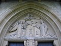 Detalle del portal de la iglesia de St.  Cornelia