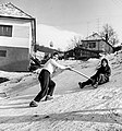 Winter, snow, snow shovel Fortepan 53886.jpg