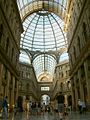 La Galleria Umberto I a Napoli.