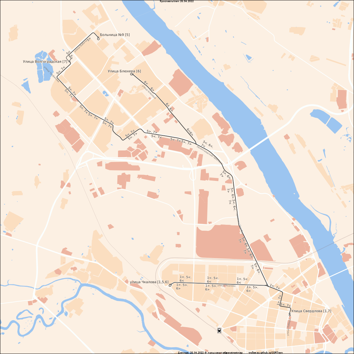 Толбухинский мост ярославль карта