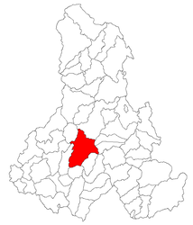 Emplacement dans le comté de Harghita