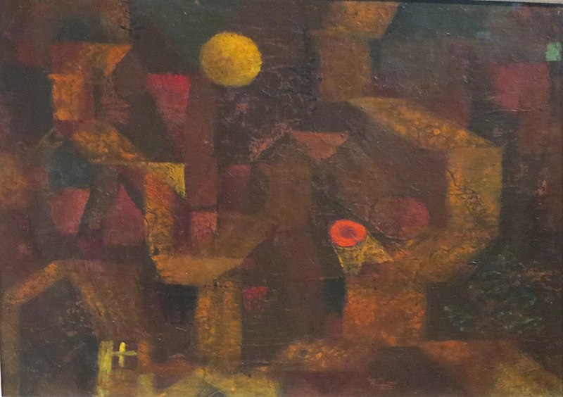 File:'Abstract Architectural Composition with Dark Yellow Ball' by Paul Klee, 1915.JPG