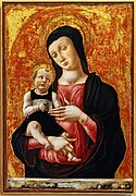 Madonna and Child by Bartolomeo Vivarini (inv. CL I n. 26) in Museo Correr Venice