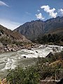 Údolí řeky Urubamba po cestě vlakem do Aguas Callientes