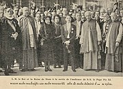 King Rama VII and Queen Rambhai Barni after an audience with Pope Pius XI at Vatican City, 1934