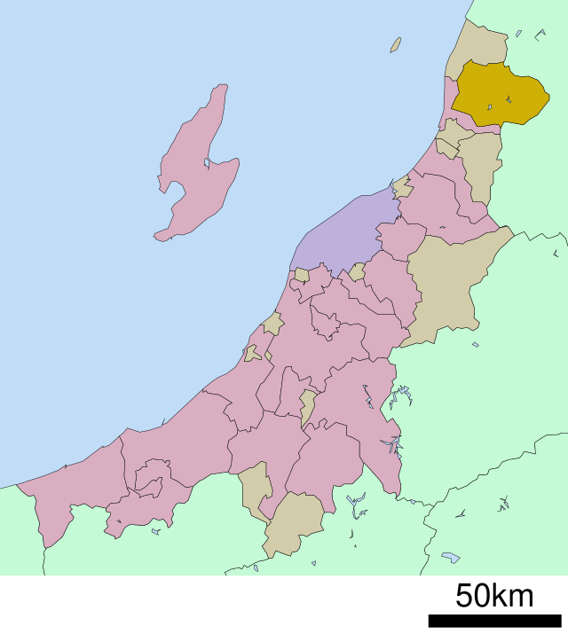 朝日村 (新潟県)位置図