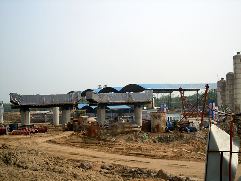 File:淮固高速公路六标工地 2011年夏 - panoramio.jpg