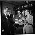 (Portrait of Bill (Buddy) De Arango, Terry Gibbs, and Harry Biss, Club Troubadour, New York, N.Y., between 1946 and 1948) (LOC) (5268908161).jpg