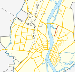 На карте города