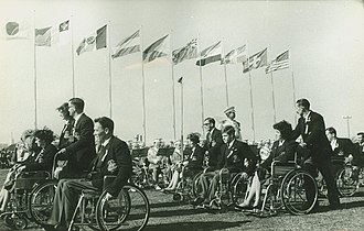 1964 Summer Paralympics in Tokyo 031164 - Tokyo opening ceremony -7 - 1a - adjusted.jpg