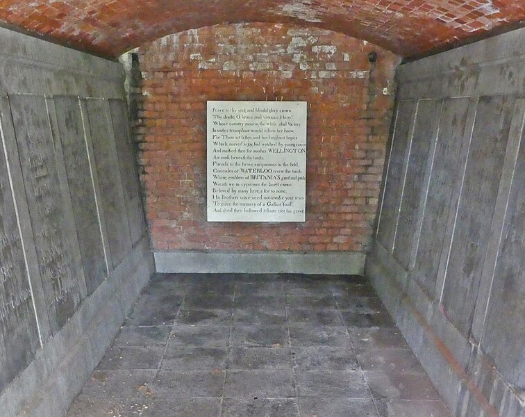 File:18 June 1815 – Victory at Waterloo – British Waterloo Campaign Memorial, crypt.jpg