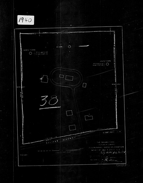 File:1940 Census Enumeration District Maps - Panama Canal Zone - Cristobal County - Colon Naval Radio Reservation - ED 2-13 - NARA - 5838621 (page 1).jpg