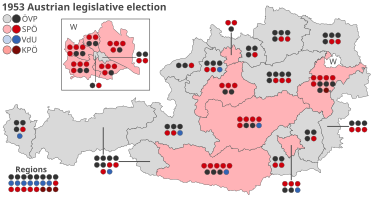 1953 Østerrikske lovgivende valg - Results.svg