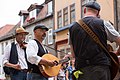 Deutsch: Straßenmusiker während des Rudolstadt-Festival 2018. English: Street music playing at the Rudolstadt-Festival 2018.