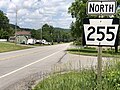 File:2022-06-13 12 16 26 View north along Pennsylvania State Route 255 (Bennetts Valley Highway) at Pennsylvania State Route 555 (River Road) in Jay Township, Elk County, Pennsylvania.jpg