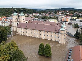 Franziskaner-Kloster in Kłodzko (Glatz, Polen) am 15. September 2024