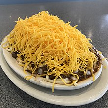 Cincinnati OH USA'de Camp Washington Chili'den 4 yönlü Cincinnati biber ..jpg