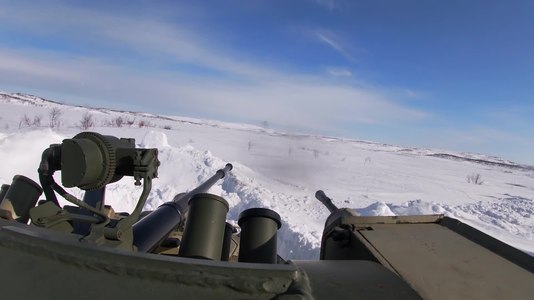 File:61st Naval Infantry Brigade's exercise in Murmansk Oblast (16-04-2020).webm