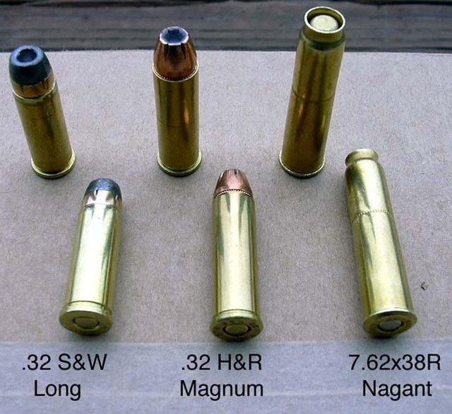 Comparison of .32 Smith & Wesson Long, .32 H&R Magnum and 7.62×38mmR Nagant