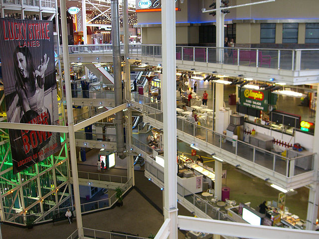 The mall spans four floors.