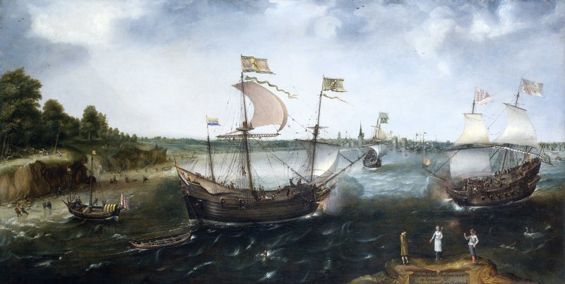 File:A Dutch Merchantman Attacked by an English Privateer, off La Rochelle RMG BHC0723.tiff